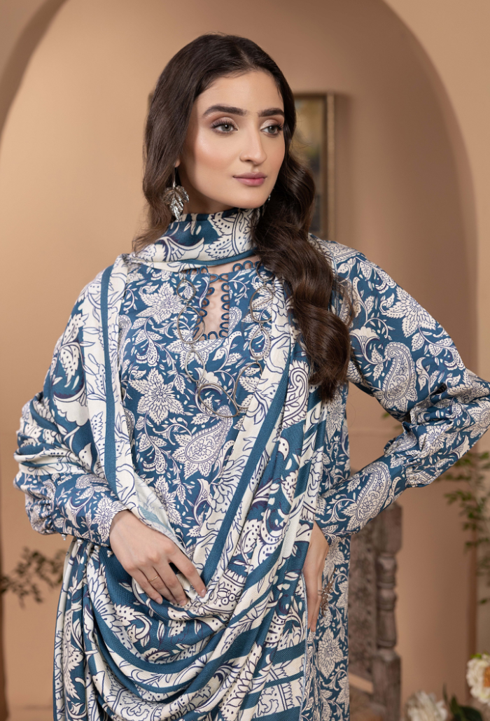 Hamdam Zara Khaddar W/Shawl'24 D#7