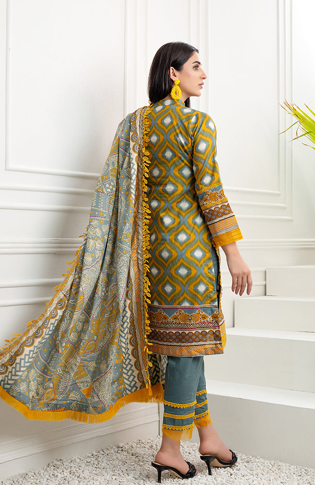 Al Zohaib Monsoon Lawn'22 D#7059 Grey