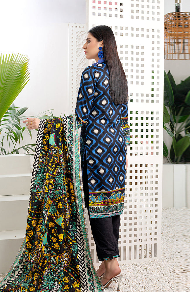 Al Zohaib Monsoon Lawn'22 D#7059 Black