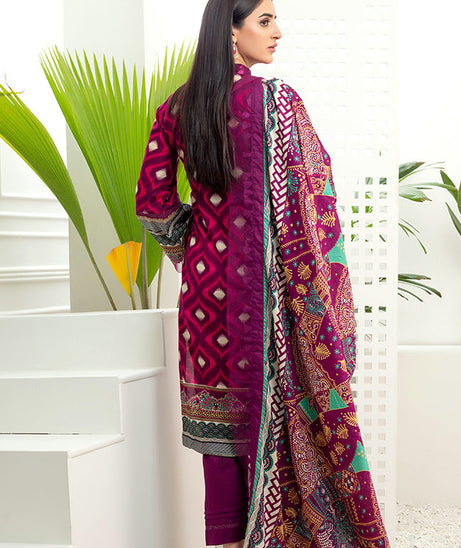 Al Zohaib Monsoon Lawn'22 D#7059 Purple
