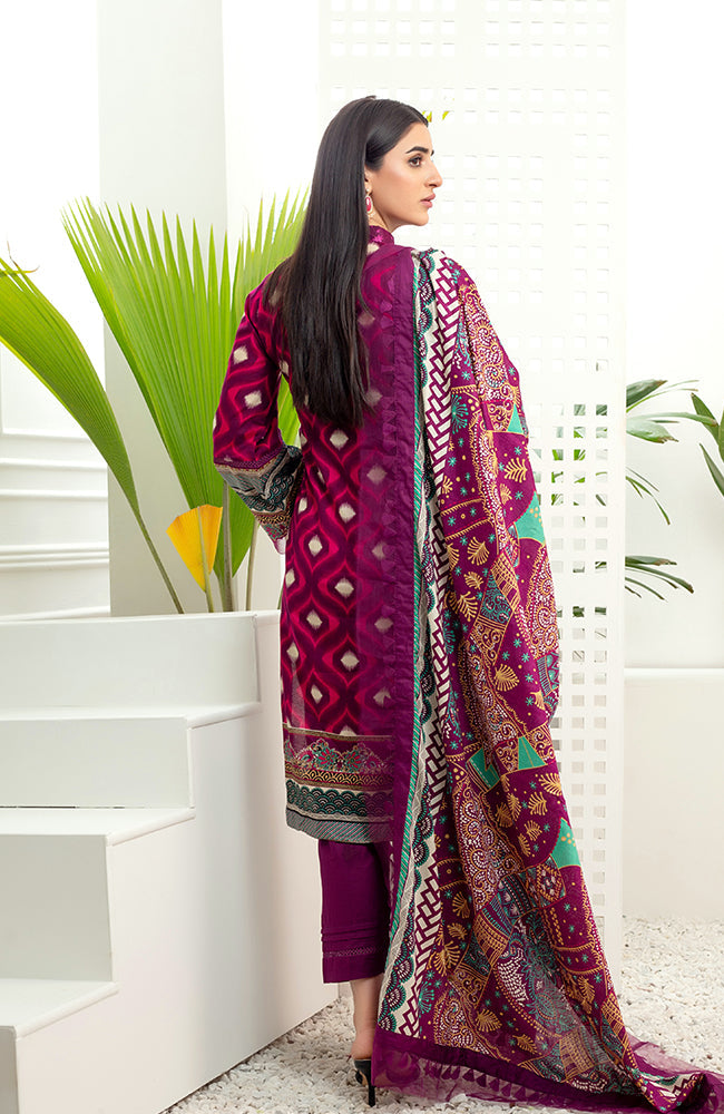 Al Zohaib Monsoon Lawn'22 D#7059 Purple