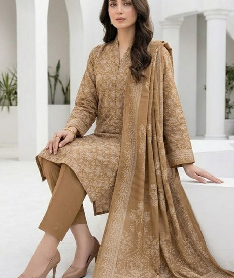 BR Sehar Dhanak'26 3Pcs D#1 (Peach)