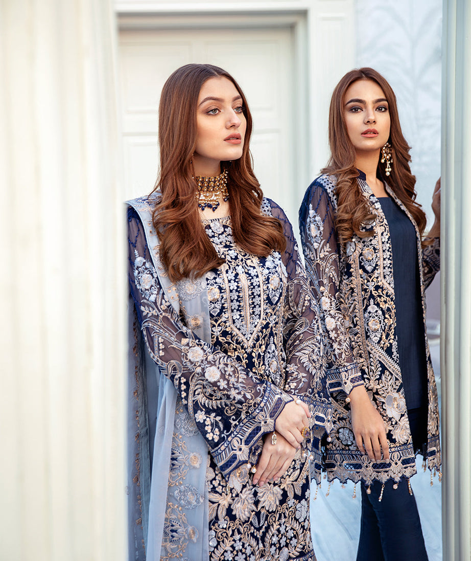 Ramsha Chevron L/Chiffon`22 D#203 (Vol-2)