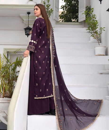 Feroza Fizza Luxury Lawn'24 D#02