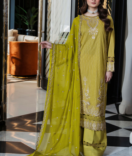 Humdum Vouge Emb Lawn'24 D#08