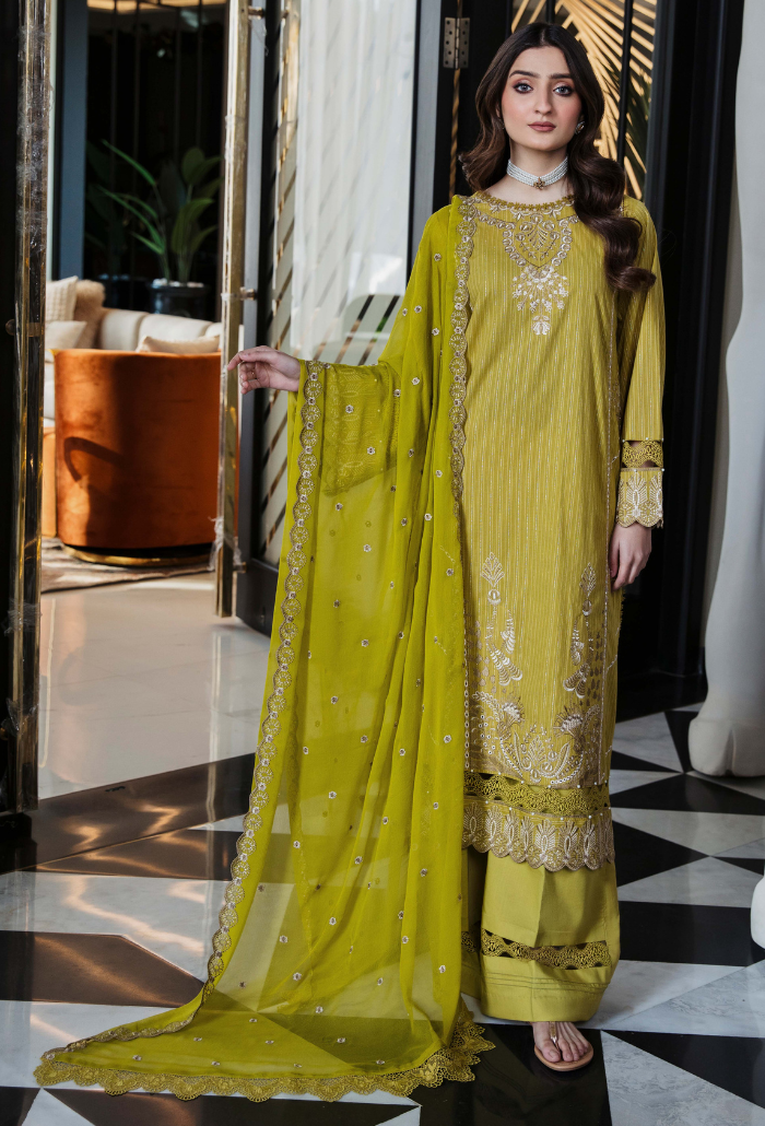 Humdum Vouge Emb Lawn'24 D#08