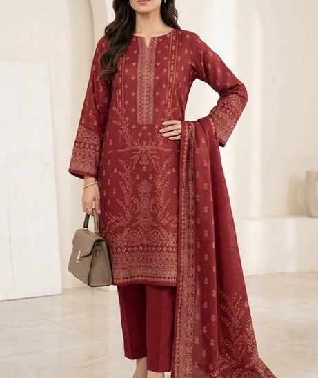 BR Bismal Dhanak'26 3Pcs D#1 Maroon