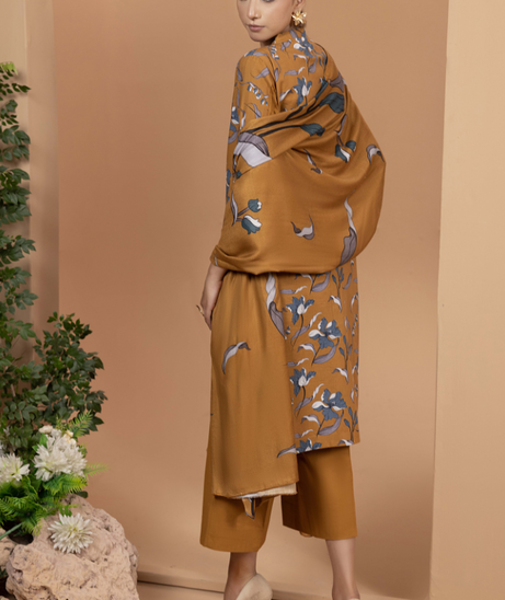 Hamdam Zara Khaddar W/Shawl'24 D#8