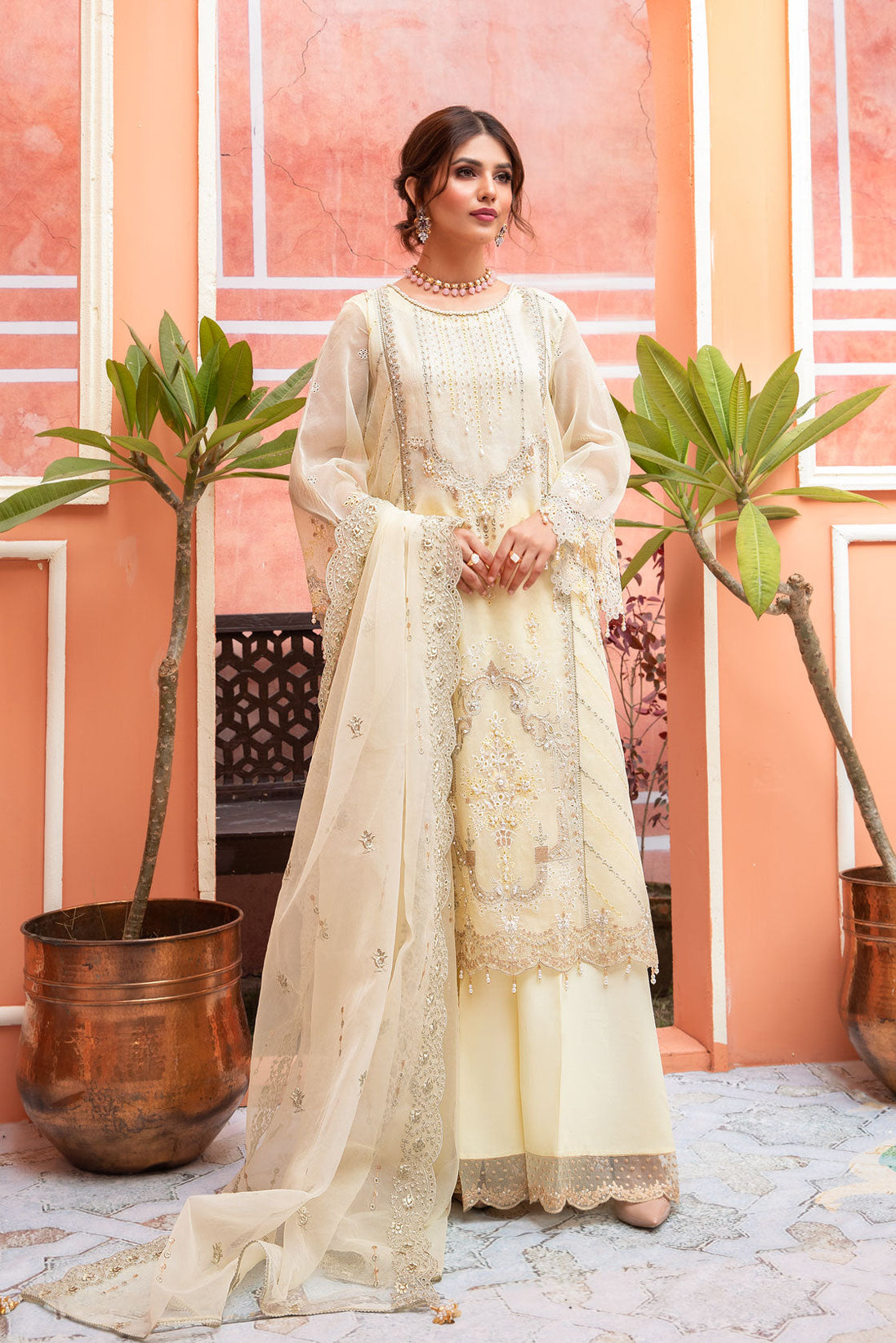 Meem Organza Handwork`21 D#03