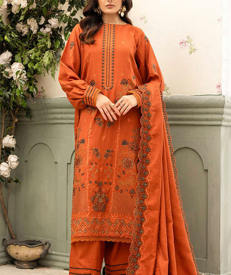 Shaista Festive Emb Peach'26 D#111