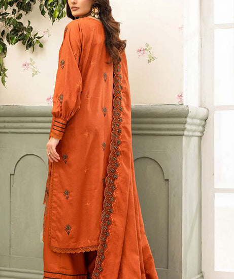 Shaista Festive Emb Peach'26 D#111