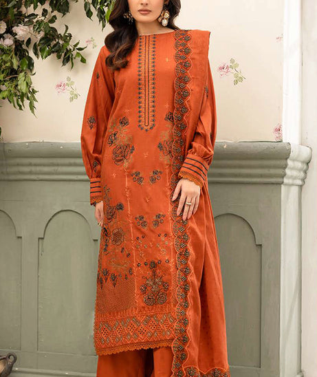 Shaista Festive Emb Peach'26 D#111