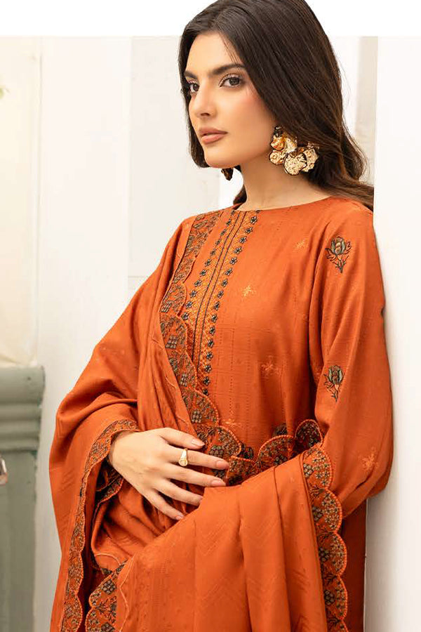 Shaista Festive Emb Peach'26 D#111