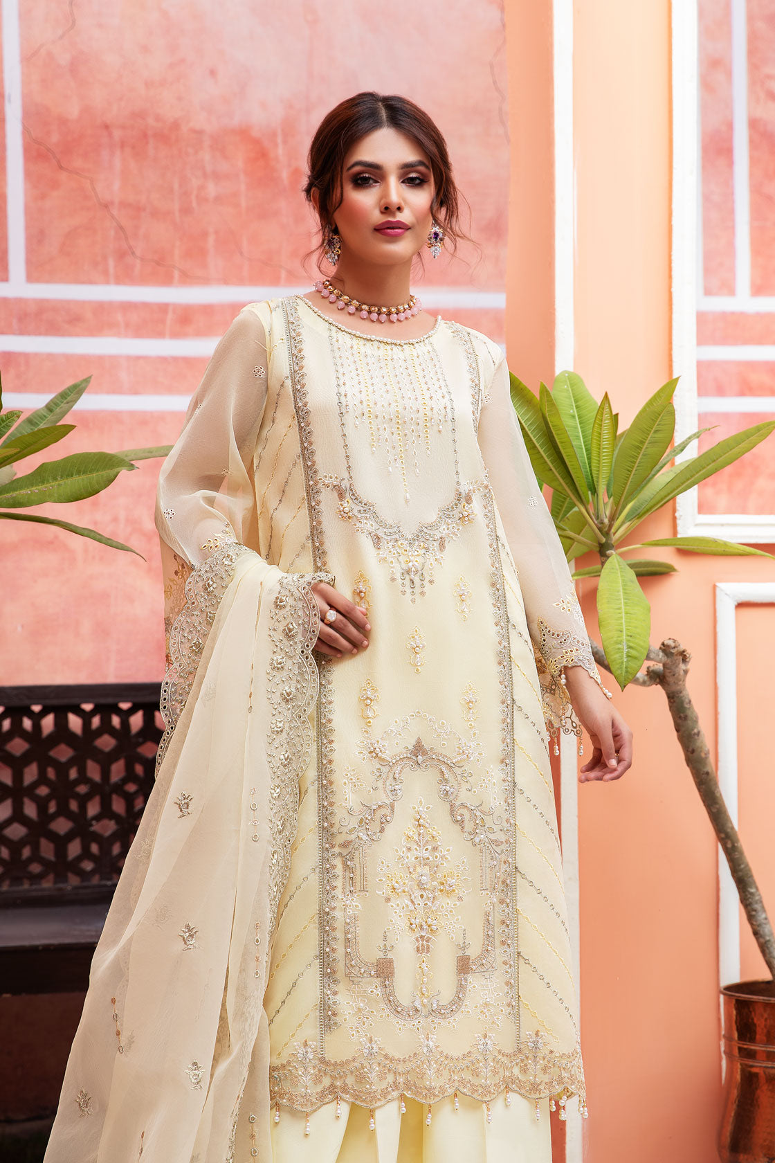 Meem Organza Handwork`21 D#03