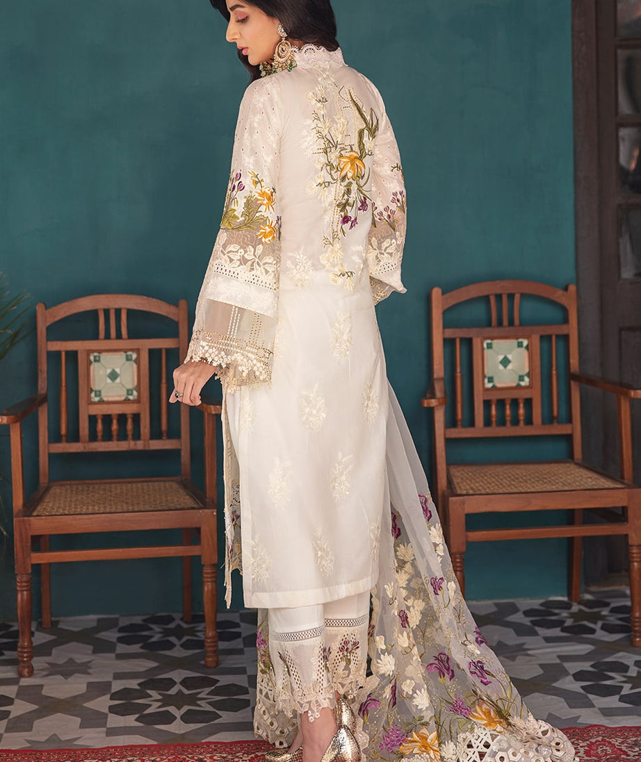 Elaf Festive Chikankari Collection'22 EFC#06-A Crystal