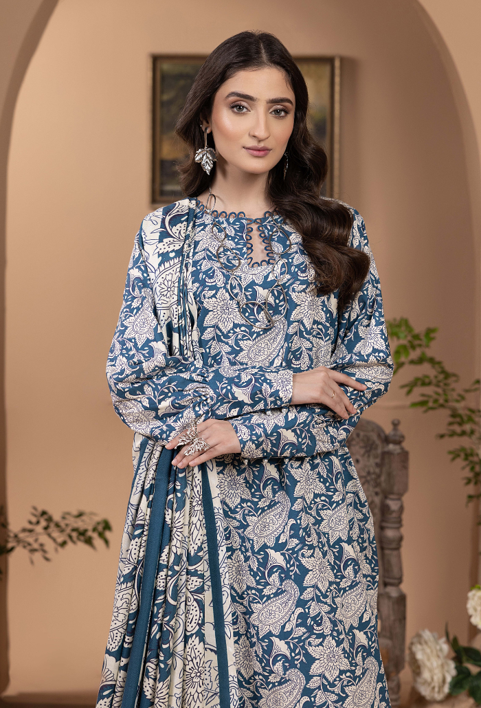 Hamdam Zara Khaddar W/Shawl'24 D#7