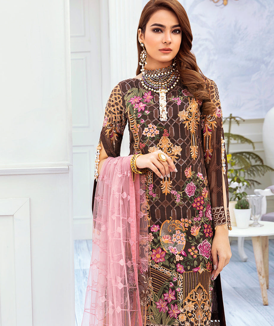 Ramsha Chevron L/Chiffon`22 D#212 (Vol-2)