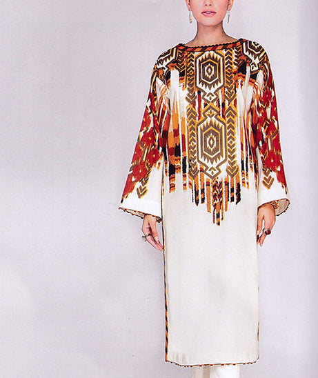 Al-Karam S/S Lawn Shirt`22 SS#49 Cream