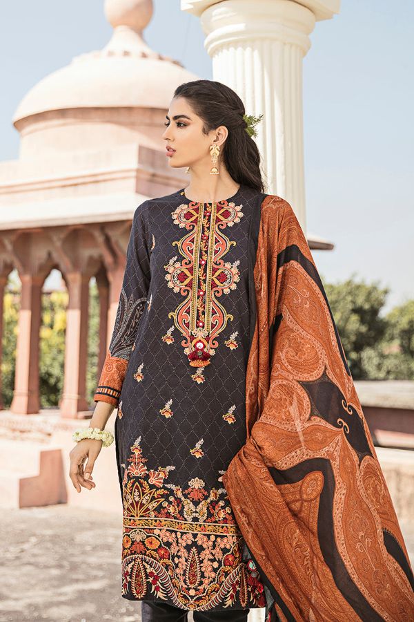 Cross Stitch Khaddar Collection`20 D#01
