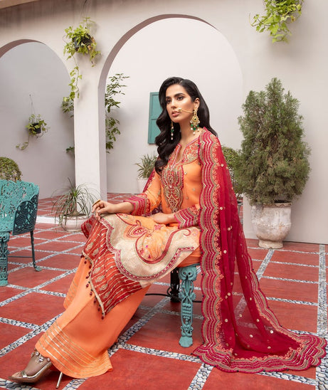 Azal Jaan-E-Adaa L/Chiffon`21 Amber