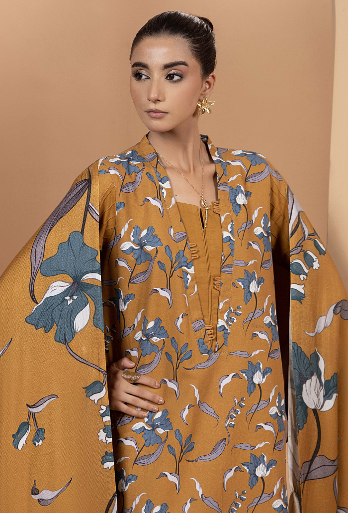 Hamdam Zara Khaddar W/Shawl'24 D#8