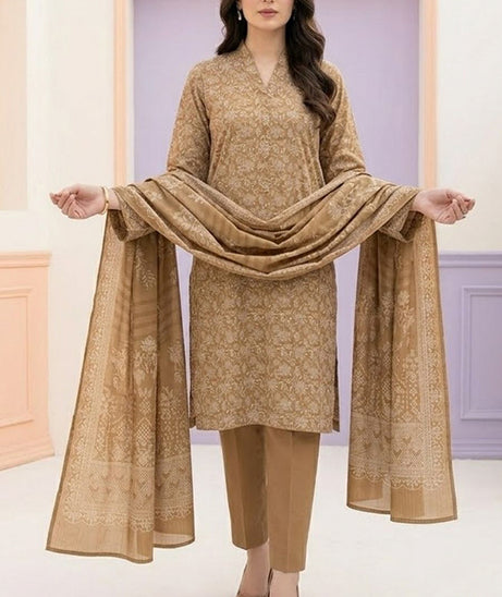 BR Sehar Dhanak'26 3Pcs D#1 (Peach)