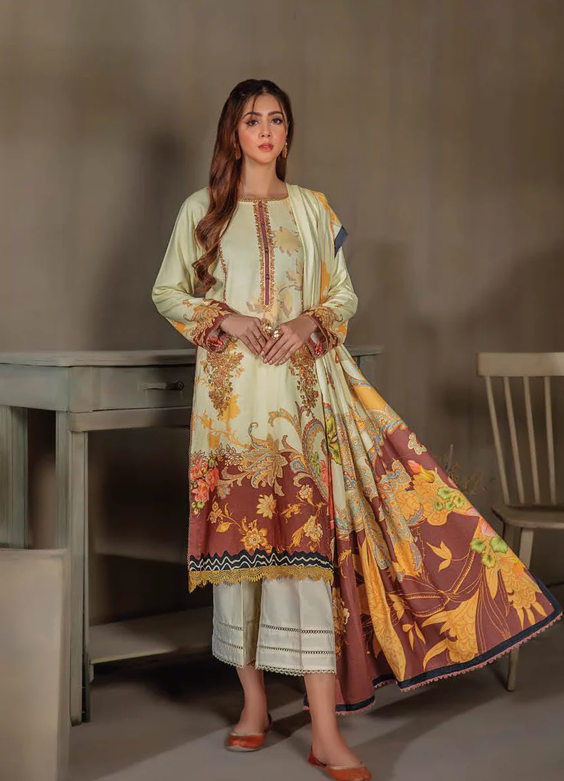 Lala Sana &amp; Samia Emb Wool`22 D#04
