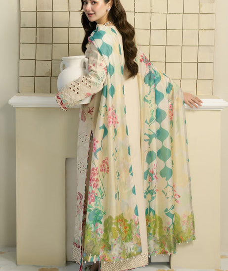 Maryum & Maria Luxury Lawn'25 MS#50109
