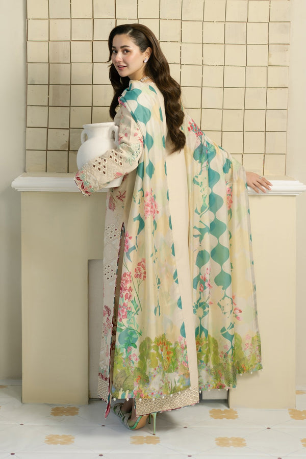 Maryum & Maria Luxury Lawn'25 MS#50109