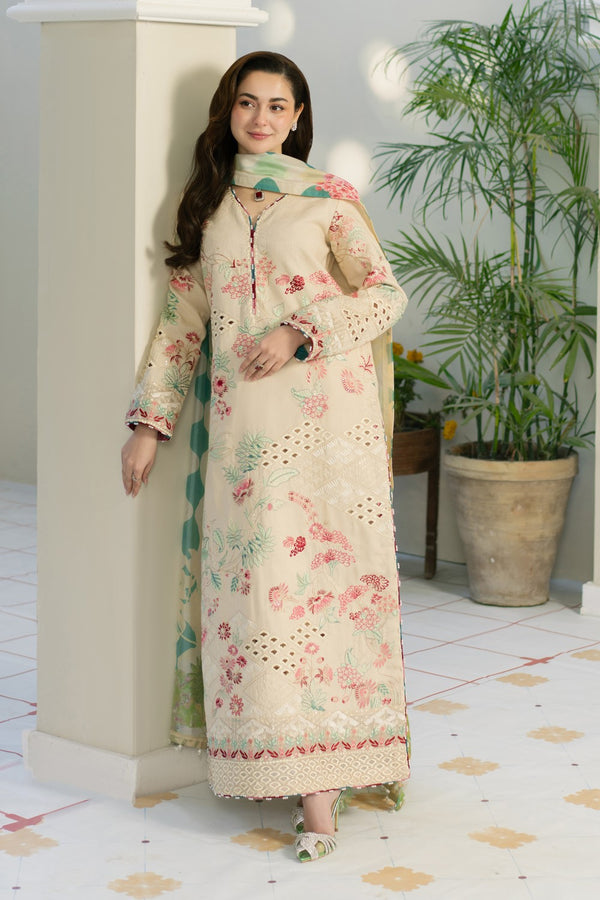 Maryum & Maria Luxury Lawn'25 MS#50109