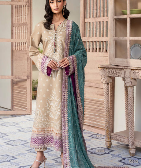 Maryum & Maria Luxury Lawn'25 MS#50113