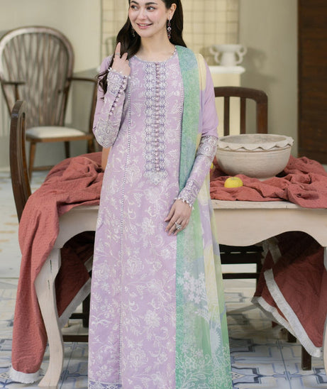 Maryum & Maria Luxury Lawn'25 MS#50115