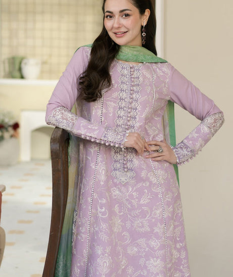 Maryum & Maria Luxury Lawn'25 MS#50115