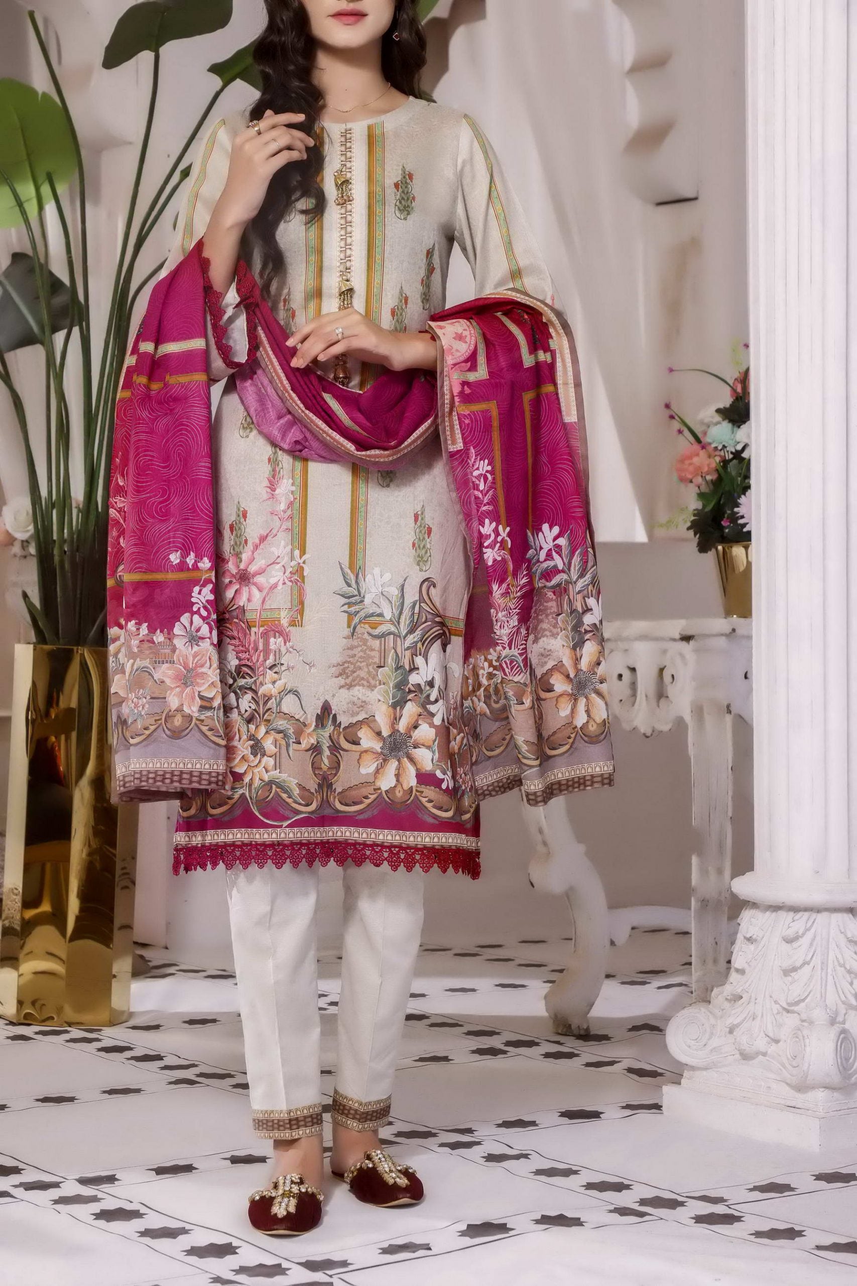 Misri Digital Print Lawn`22 D#130 Pista