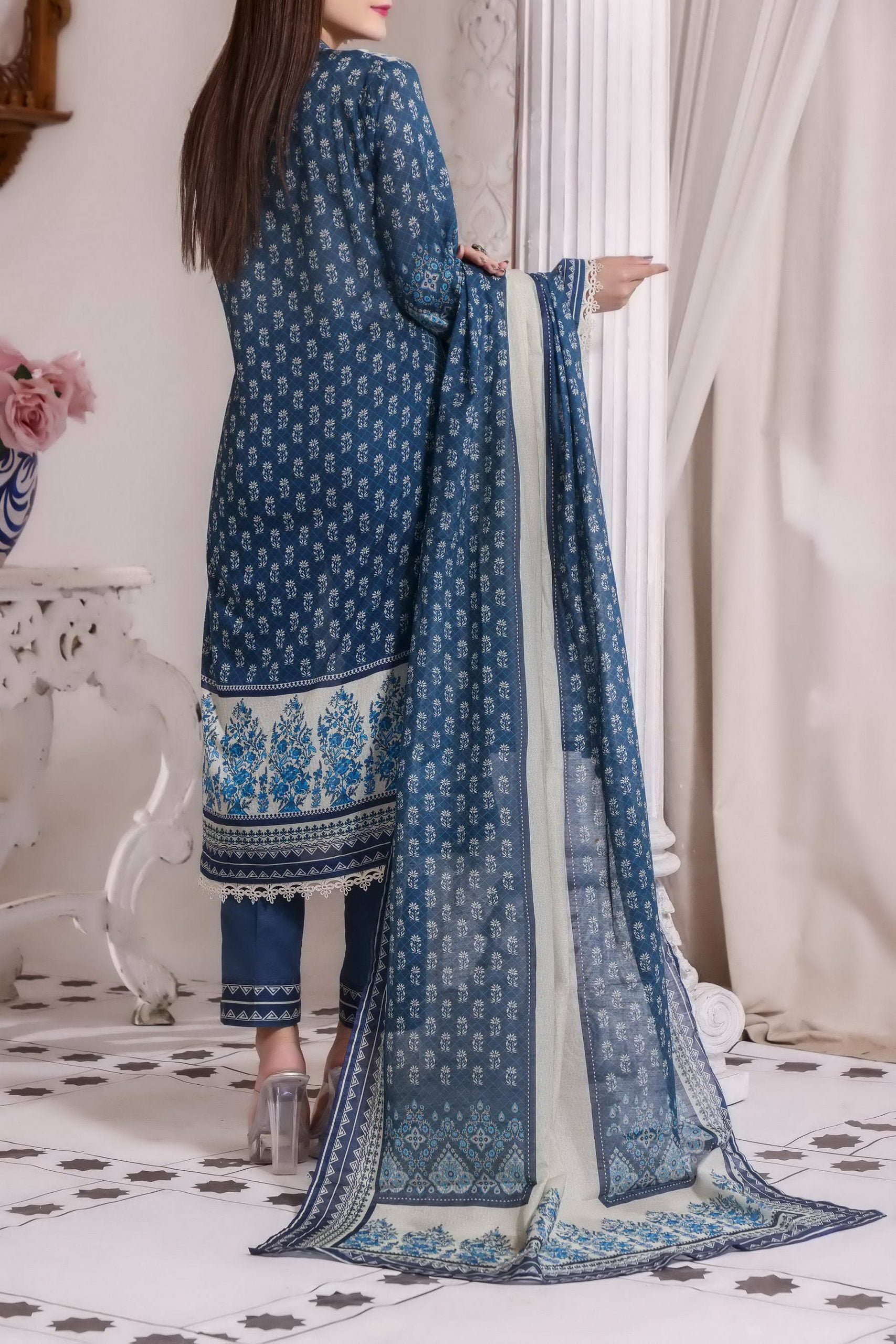 Misri Digital Print Lawn`22 D#136 Zink