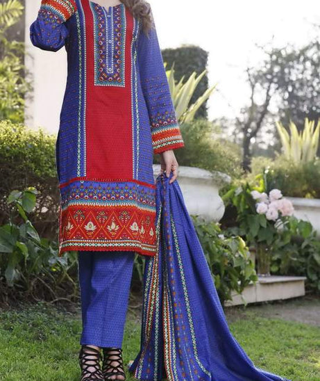 Daman Print Lawn`21 D#1326 (Blue)