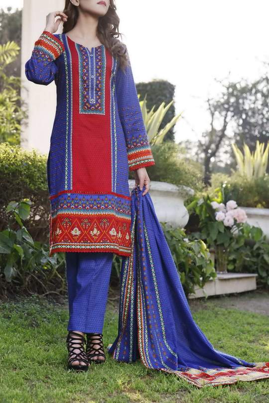 Daman Print Lawn`21 D#1326 (Blue)