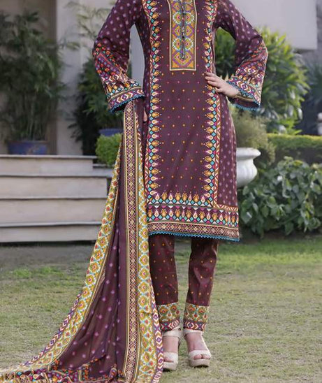 Daman Print Lawn`21 D#1308 (Chocolate)