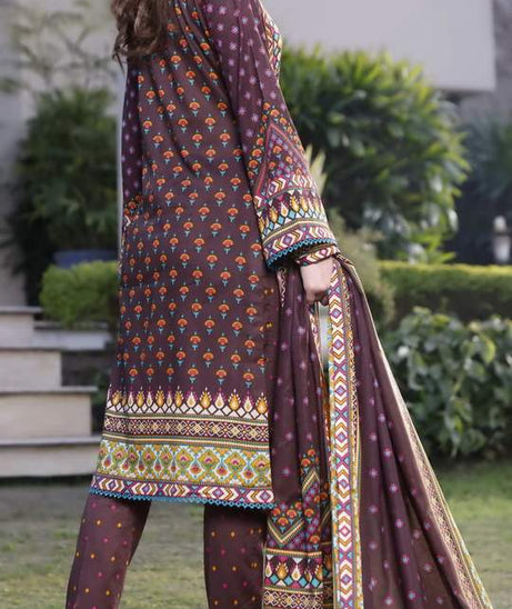 Daman Print Lawn`21 D#1308 (Chocolate)