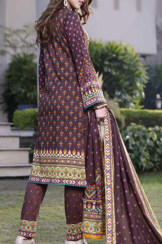 Daman Print Lawn`21 D#1308 (Chocolate)