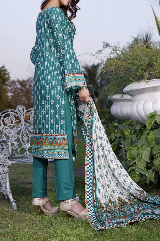 Daman Print Lawn`21 D#1309 (Green)