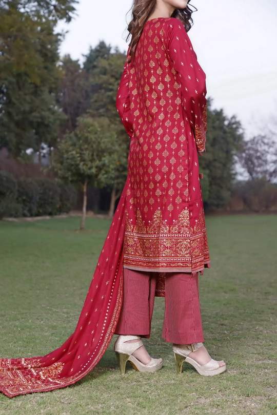 Daman Print Lawn`21 D#1321 (Maroon)