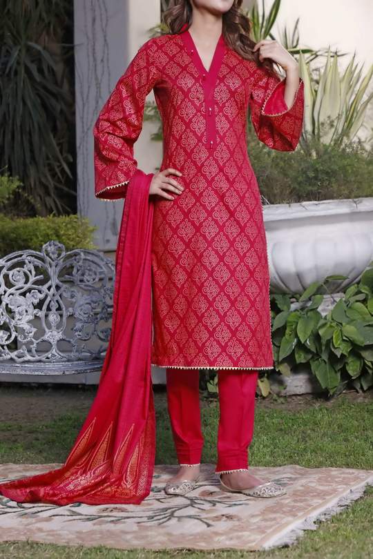 Daman Print Lawn`21 D#1330 (Maroon)