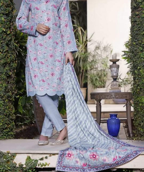 Daman Print Lawn`21 D#1325 (Grey)
