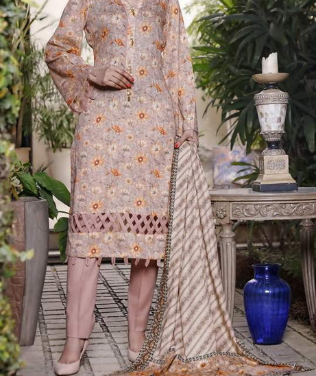 Daman Print Lawn`21 D#1325 (T Pink)