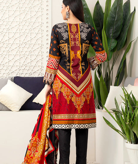 Al Zohaib Monsoon Lawn'22 D#7053 Black