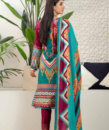 Al Zohaib Monsoon Lawn'22 D#7053 Maroon