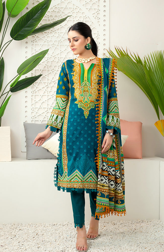 Al Zohaib Monsoon Lawn'22 D#7053 Zink