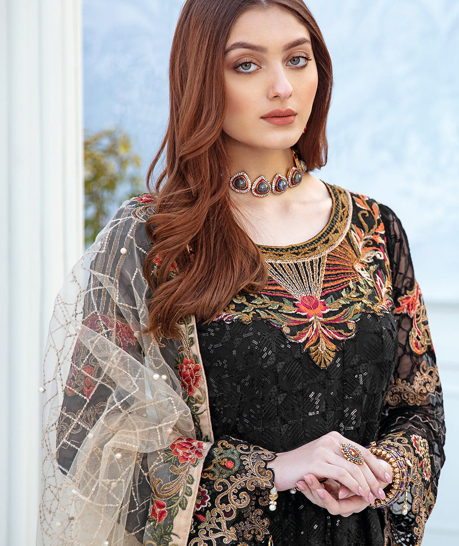 Ramsha Chevron L/Chiffon`22 D#208 (Vol-2)