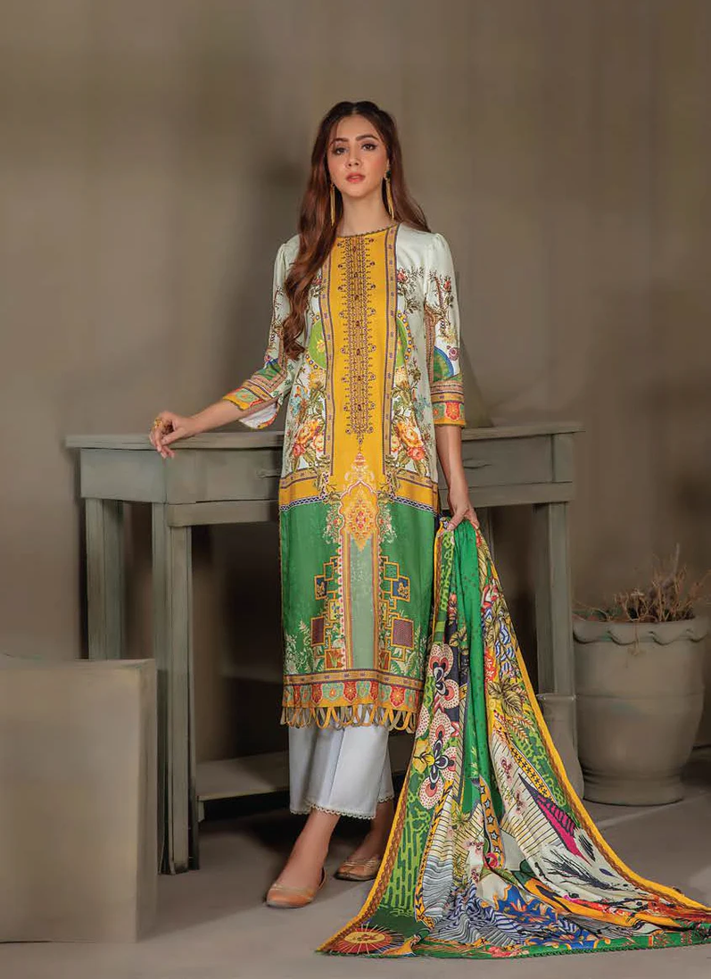 Lala Sana &amp; Samia Emb Wool`22 D#05